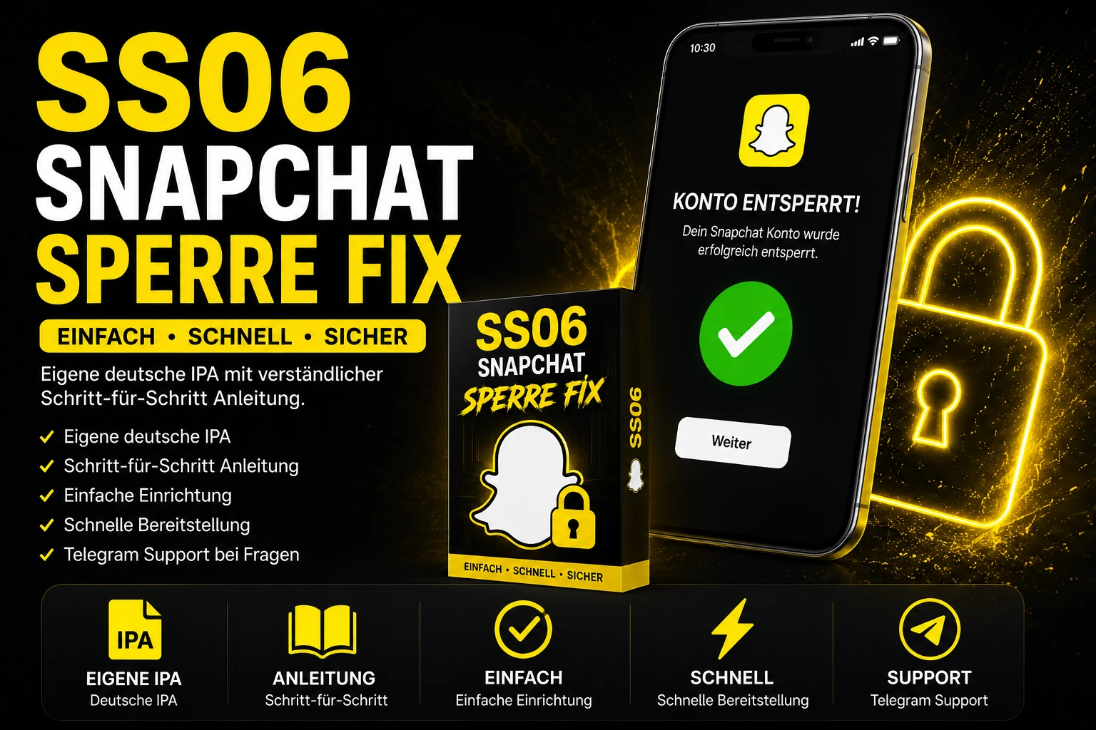 SS06 Snapchat Sperre Fix